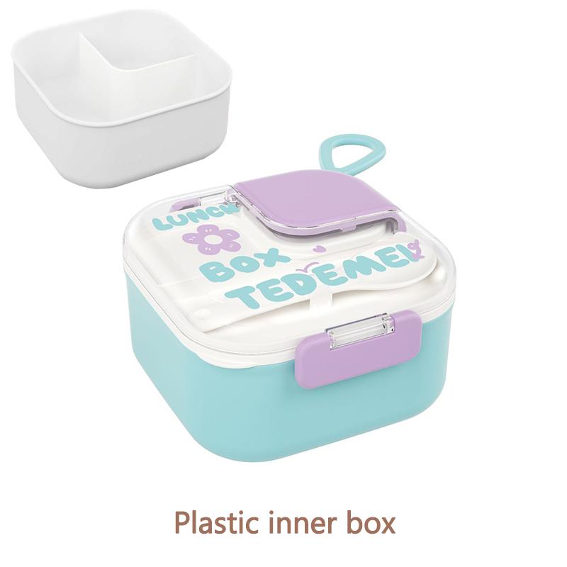 Cute Cartoon Lunch Box Children Stainless Steel Bento Box with Tableware Kids Portable Food Storage Container for Picnic School