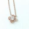 Used Canal 4 Flower Motif 1 Necklace Silver Rose Gold Color