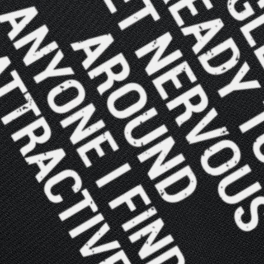 Man Tshirt Single and Ready To Get Nervous Around Anyone I Find T Shirt Funny Introverts Gift Tops Cotton Unisex Tshirts EU Size