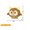 Lovely Animal Sphere Nanobrick Micro Diamond Block Panda Duck Elephant Penguin Dog Fox Build Brick Frog Owl Wolf Rabbit Cow Plaything