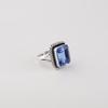 Tanzanite Gemstone Silver Partywear Ring 925 Sterling Silver Handcrafted Jewelry For Valentine's Day Gift RR-71-10