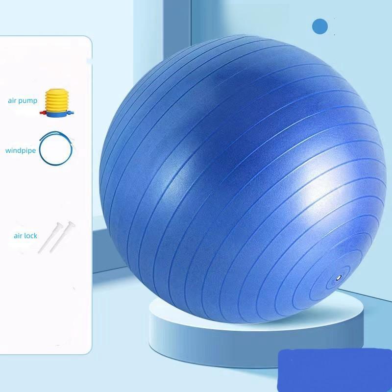 Protiskluzový jógový míč s pumpičkou a zesílenou stabilitou pro fyzickou kondici a cvičení fitness míč jógový míč