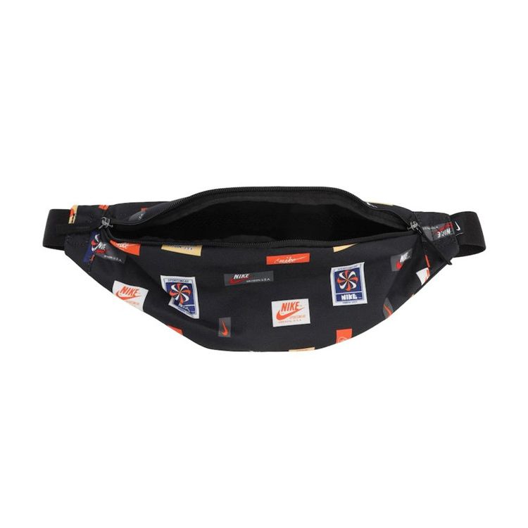 Nike Heritage Hip Pack Fashion Print Polyester Crossbody Chest Bag Unisex bags Black CQ6300-010