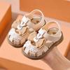 Neue Sommer-Sandalen für Mädchen, weiche Sohle, atmungsaktiv, Kindersandalen für den Strand, rutschfest, Prinzessinnen-Sandalen, Freizeit-Schuhe für Kinder
