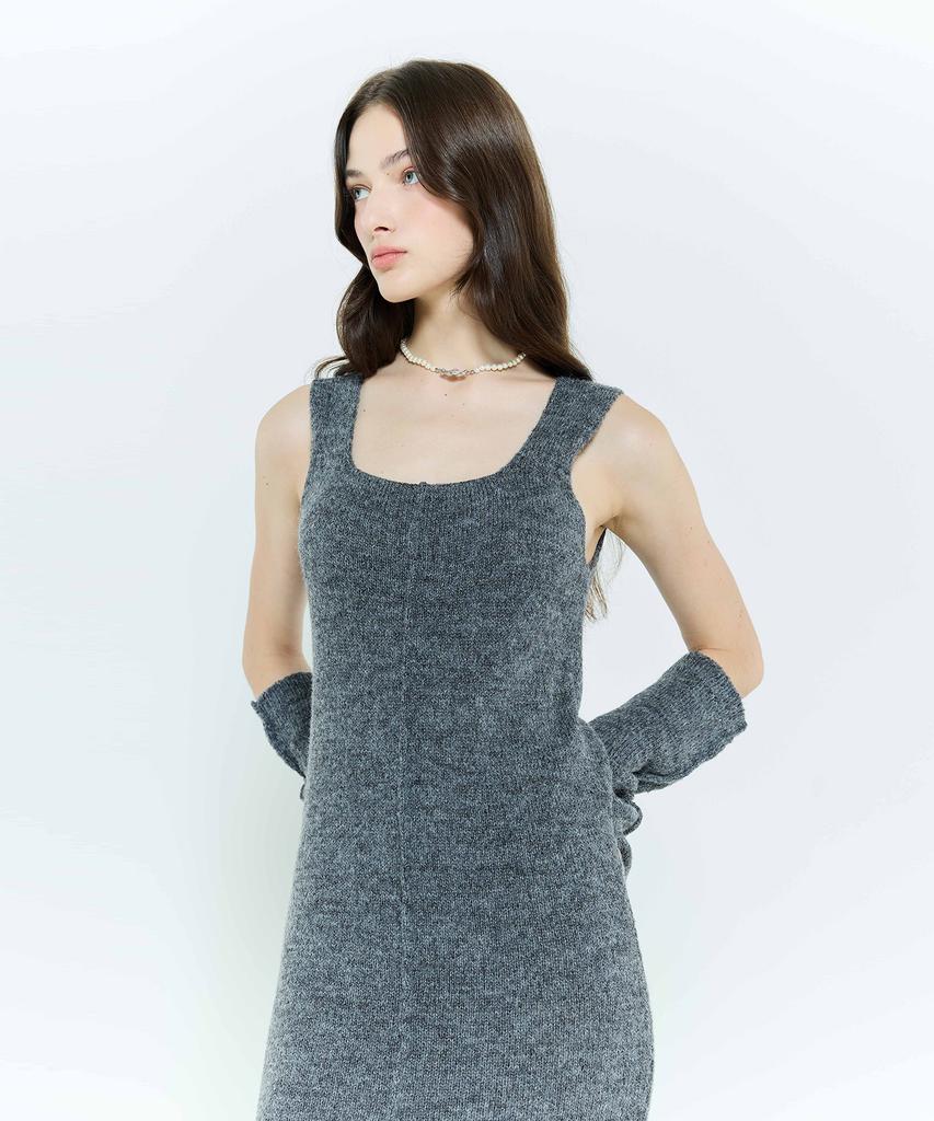 Latizen L6 Maxi Knit Dress Set(Charcoal)