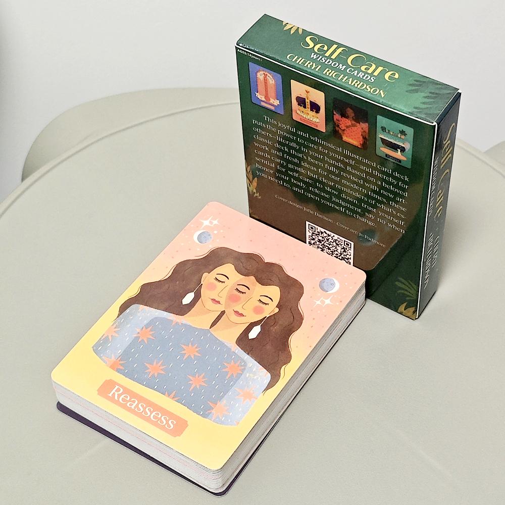 52Pcs Joyful and Whimsical Illustrated Cards Self-care Wisdom Card Deck Board Game