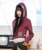 Wxt092 Kohane Striped Hoodie (Red)
