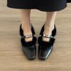 Retro Square-toe Single-strap Low-profile Casual Shoes for Women