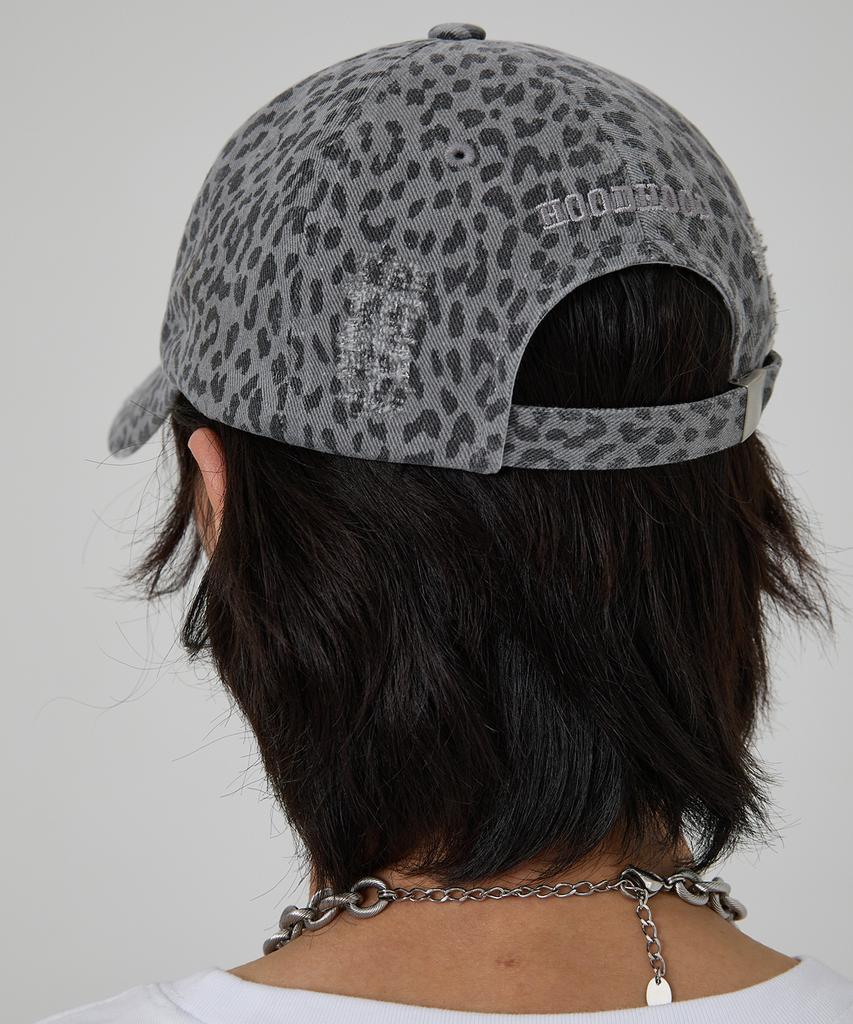 HOODHOOD Hd Applique Damaged Ball Cap Leopard