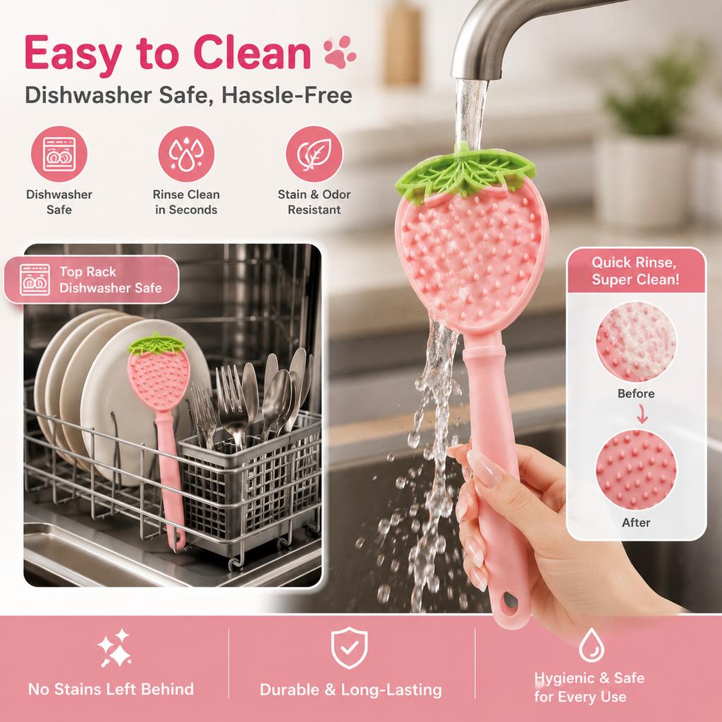 Lickable Spoons Cat Treats Slow Feeder Pet Fun Feeder with Handle Lick Sticks Toy,Food Safe Material, For Bonding Training Calming