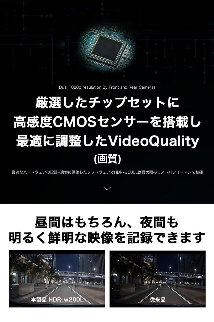 Higashi Dashcam mit Front- und Rückkamera Megapixel Front und 2 Megapixel Full HD Integrierte Parkgeräusche LED-Signal Weitwinkel Japanisch