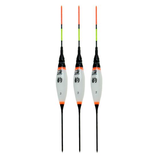 MUQZI Sportzubehör, 3 Stück, leuchtendes LED-Licht, elektronisches vertikales Nachtfischen, Schwimmer, Bobber-Boje