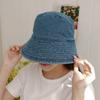 New Arrivals Open Run Unisex Big Size Stitch Denim Bucket Hat