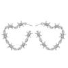 Stylish Heart With Thorn Earrings Statement Pieces Korean Styles Alloy Fashion Ear Jewelry