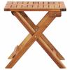 vidaXL Garten-Couchtisch Klappbar 40x40x40 cm Massivholz Akazie