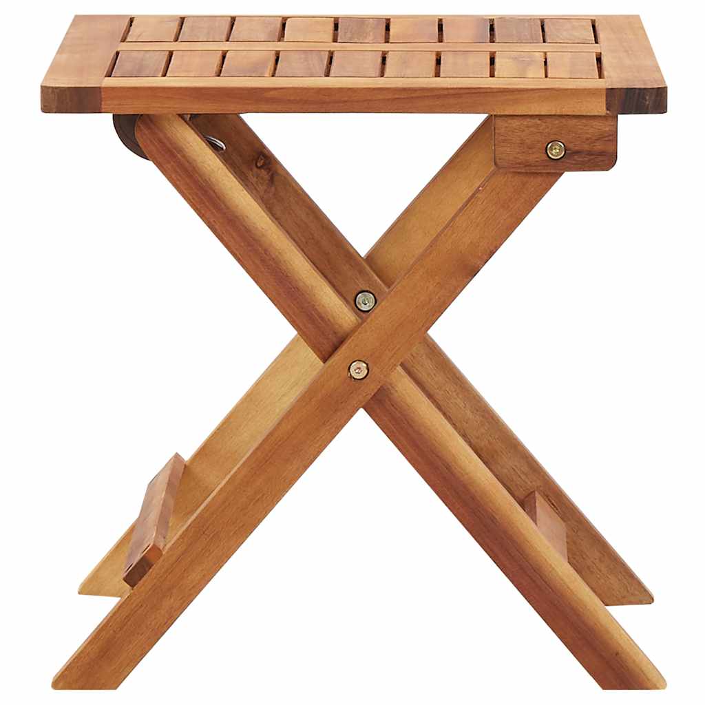 vidaXL Garten-Couchtisch Klappbar 40x40x40 cm Massivholz Akazie