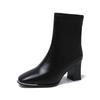 Women's Shoes 2024 High Quality Ankle Women's Boots Fashion Back Zipper Office and Career Hot Sale Solid Shoes for Women Zapatos