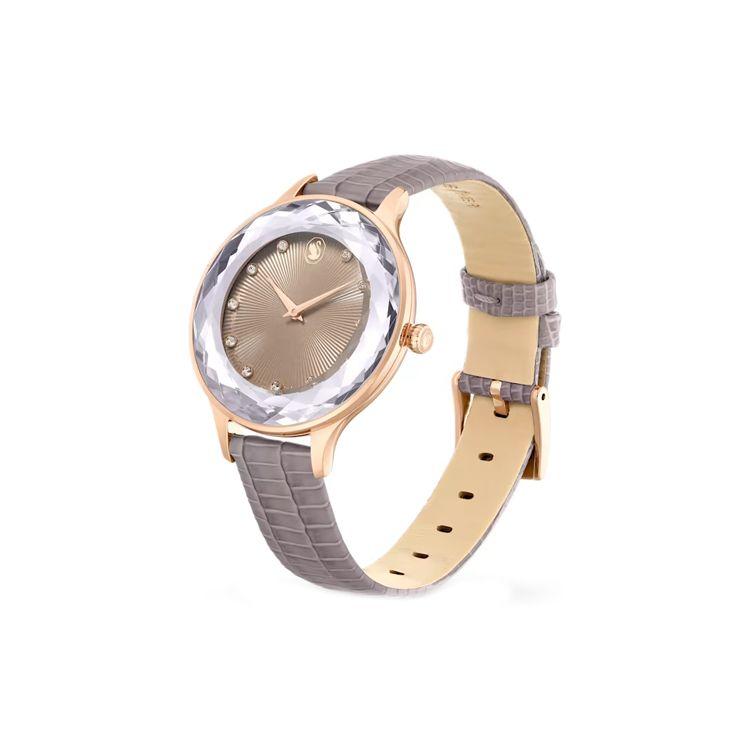 Swarovski Watch Quartz Movement Leather Strap Mother Of Pearl Dial 50 Meters Water Resistant Women watches 5649999