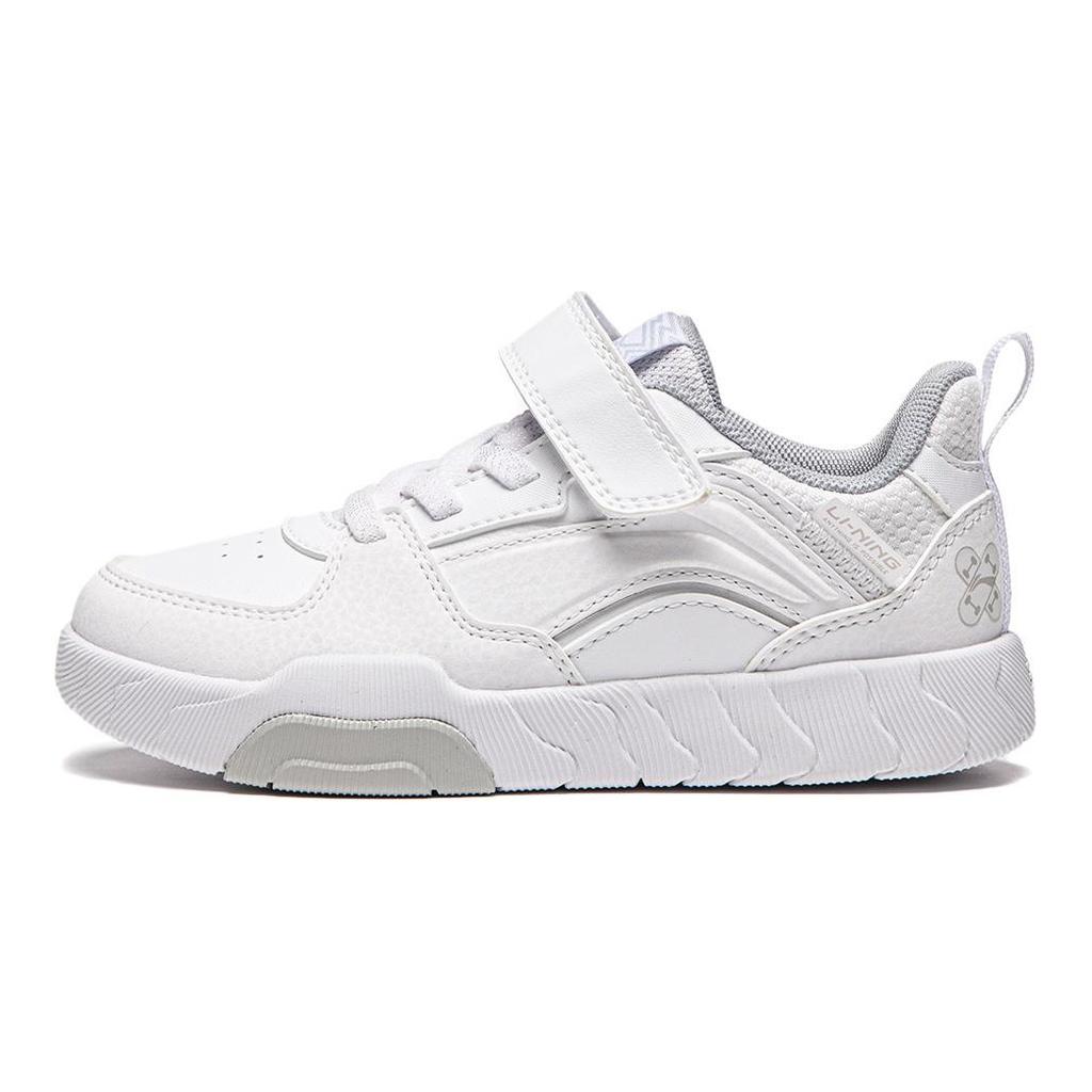 Li Ning Kids Fashion Comfortable Shock Absorption Rebound Sneakers Kids Sneakers Standard-White YKNU060-1