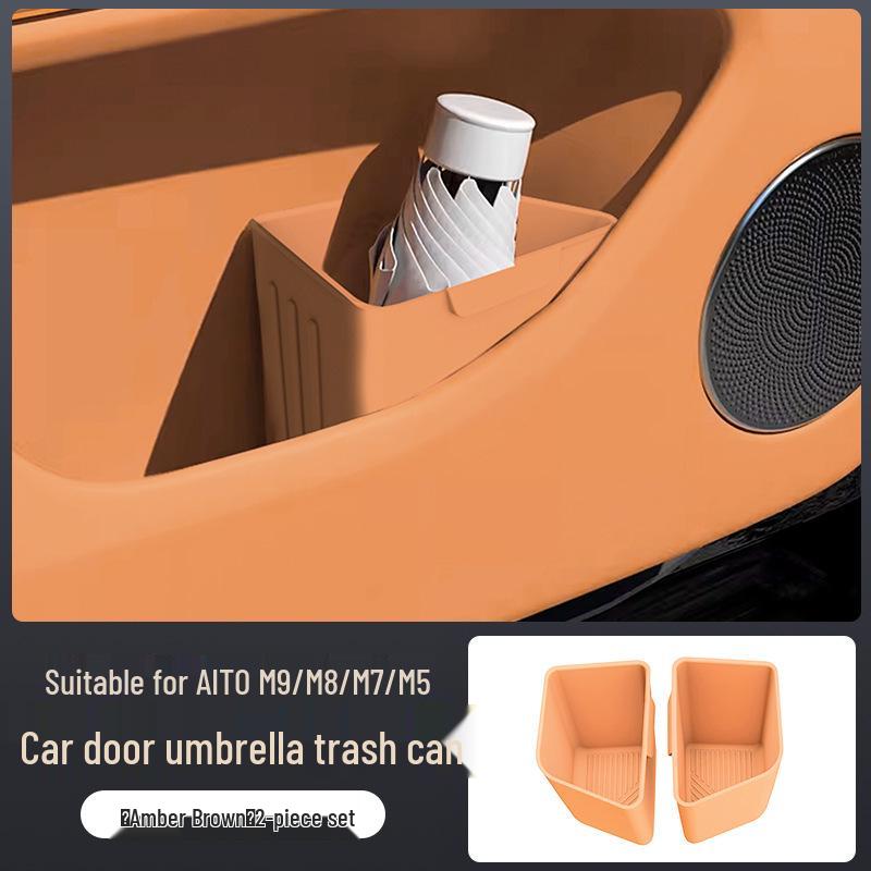 AITO M8/M7/M9 Car Trash Can & Umbrella Storage Box - Interior Decoration