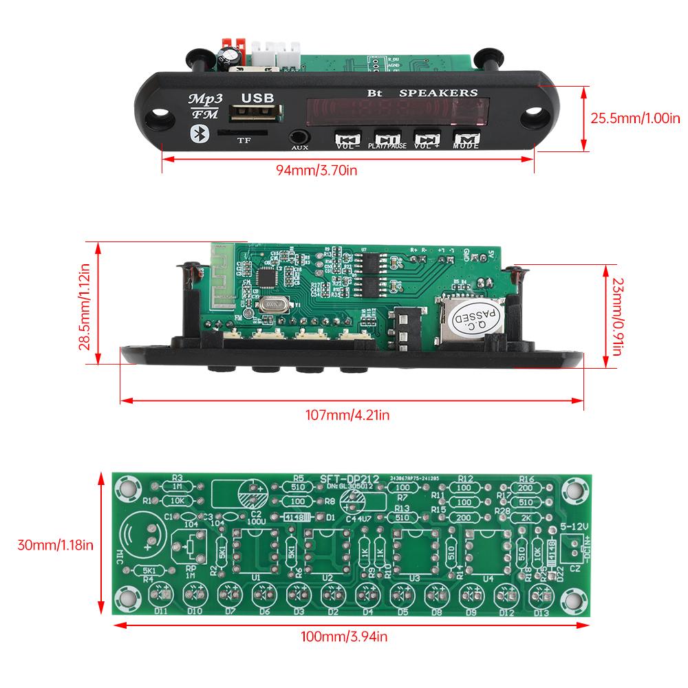 FM Radio Parts & Accessories Bluetooth Speaker Kits DIY Soldering Project Practice Solder Assembly DIY Electronic Kit 2*3W Speak
