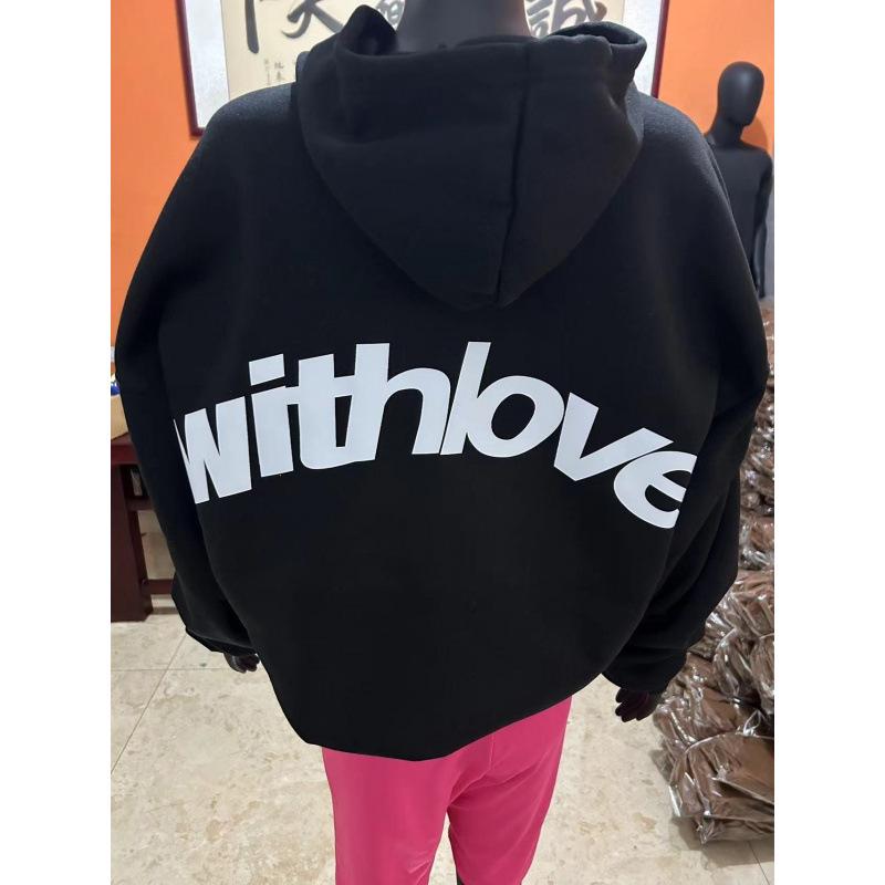 Women's Angel Print Retro Hip Hop Oversized Hoodie Jacket