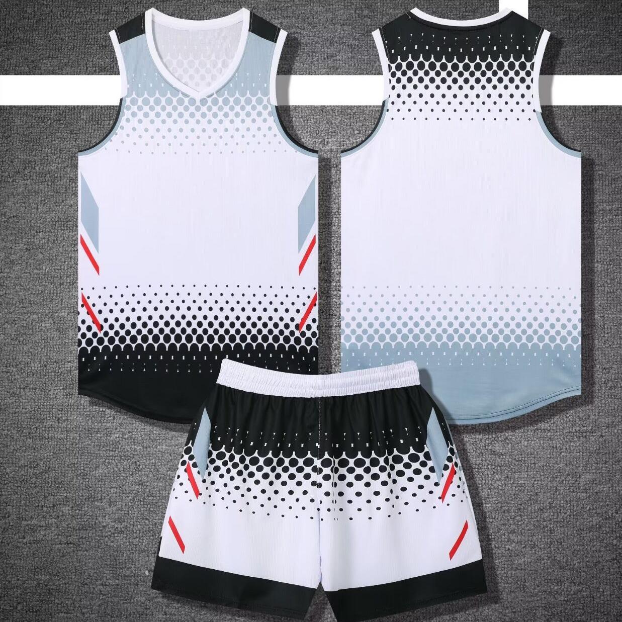 

Комплект мужской баскетбольной формы в европейском и американском стиле с логотипом на заказ - Спортивная тренировочная и соревновательная экипировка для университетской кампусной команды L белый