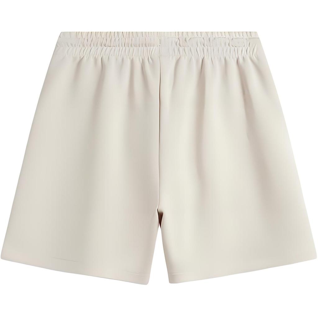 Li Ning Sports Trend Series Solid Color Comfortable Lace-Up Casual Shorts Women Shorts Oatmeal-Gray AKSU528-1