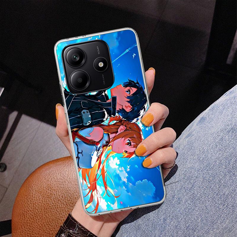 Anime Sword Art Online SAO Phone Case For Xiaomi Redmi Note 15 14 13 12S 12 11 Pro Plus 14S 11S 11E 10 10S 11T 5G Personalized C