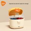 Portable Baby Snack & Milk Powder Box with Separate Layers for Outdoor Use