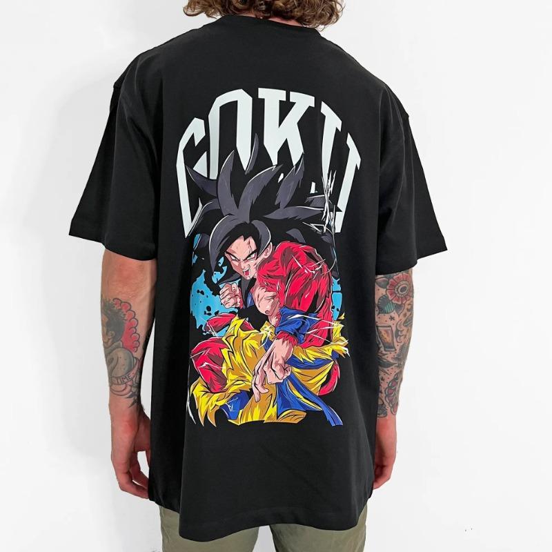 Dragon Ball Z Broly Bedrukt Heren T-shirt Zomer Trendy Anime Streetwear Losse Dames Korte Mouw T-shirts Casual Tops Y2k Kleding