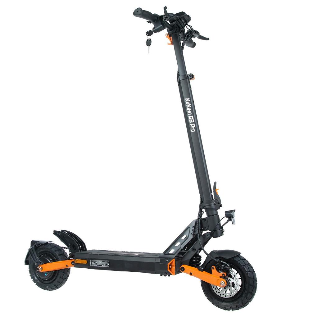 Elektrische Scooter Kukirin 10" 500W Motor Topsnelheid 25Km/h 48V 15.6AH Max Bereik 65Km Zwart G2 Pro VMP