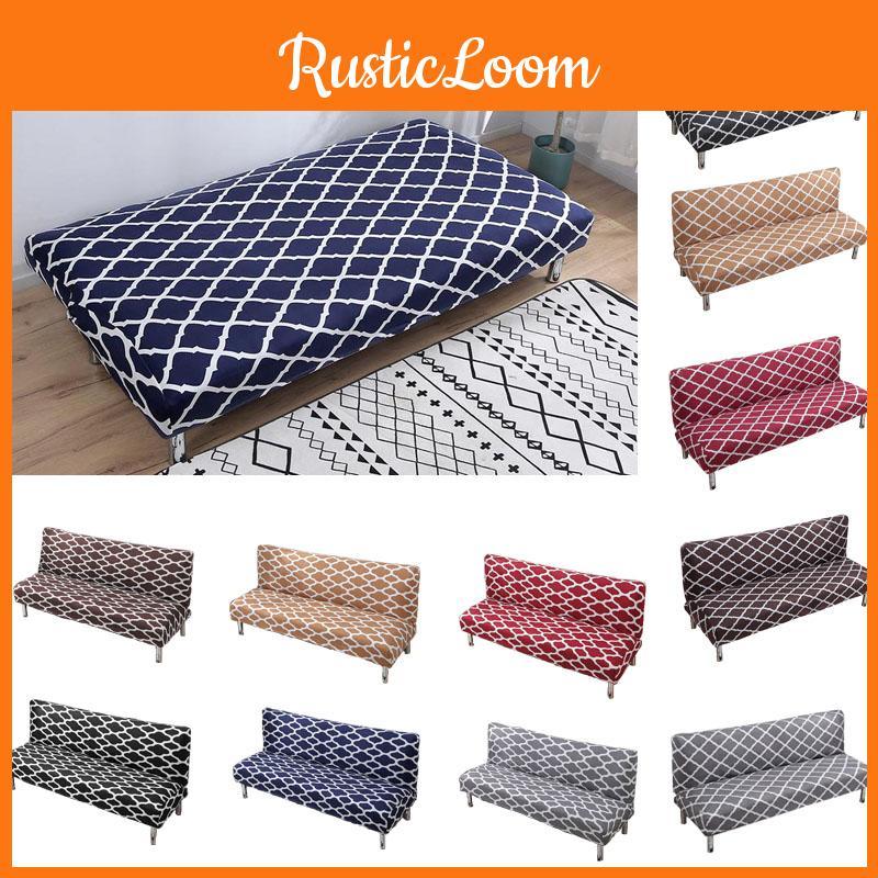 Versatile Stretch Geometry Sofa Bed Cover With Great Elasticity For Easy Fit