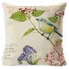 Village Style Rural Flower And Bird Sofa Pillow Cover Linen Spring Cushion Cover Car Waist Backrest Cover