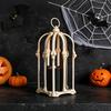 Halloween LED Skeleton Lantern Candle Light, Decorative Horror Prop Ornament