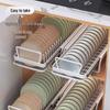 38cm Pull-Out Dish Drying and Storage Rack