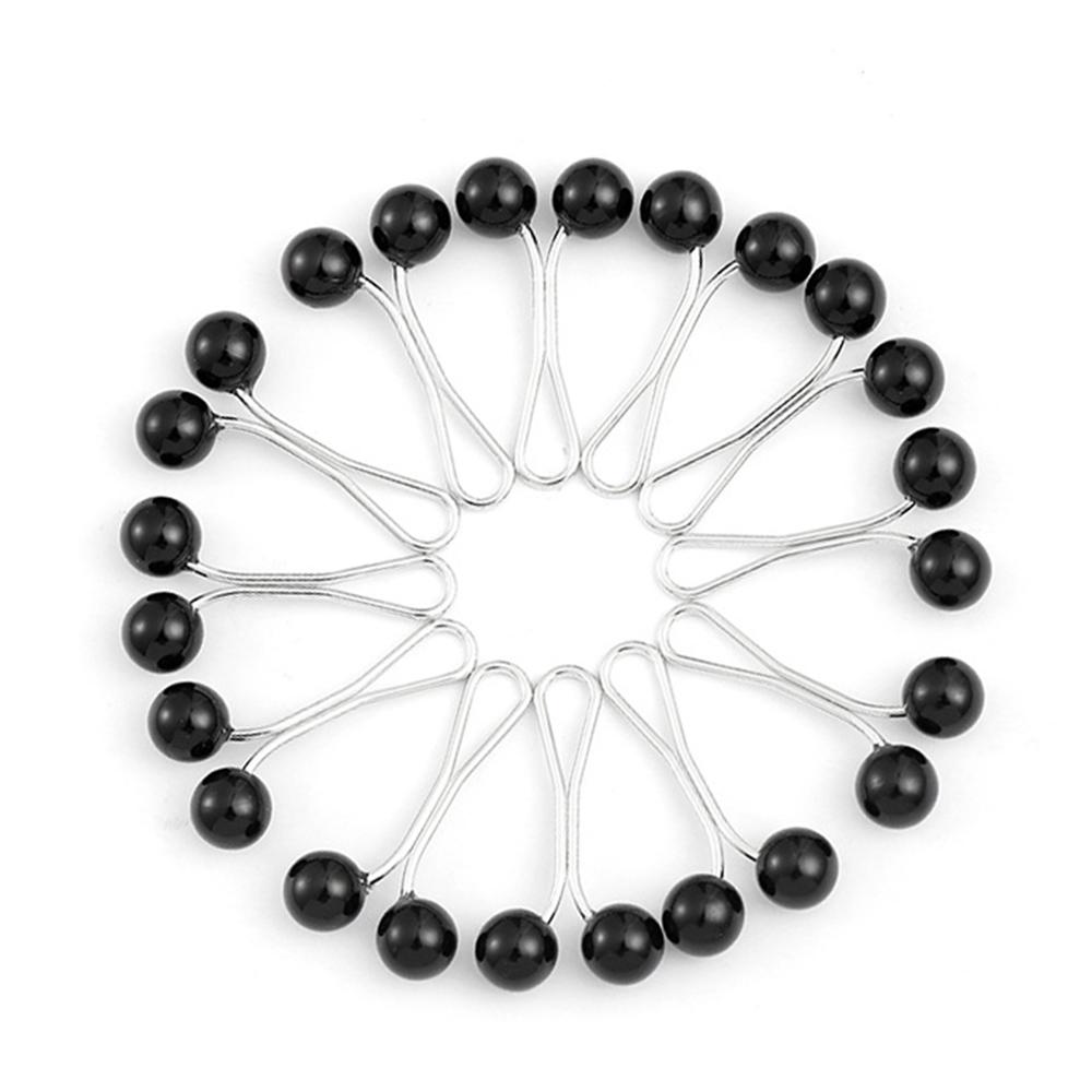 12 stk/parti Dråpeperler Pins Muslimsk Kvinners Sjal Skjerfklips Dame Skjerf Hijab For Kvinner Perlebrosje Pin Flerfarget Hijabklips