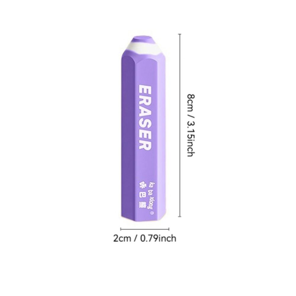 5pcs/set Multicolour Pencil Rubber Double Head Pen Type Eraser Pencil Erasers  Students Stationery