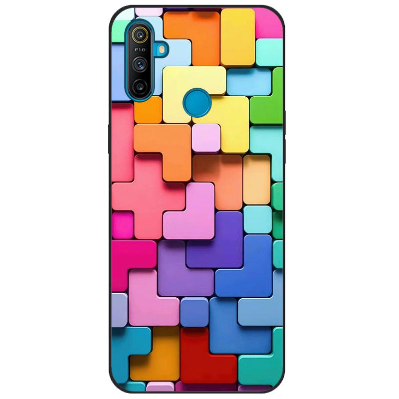For Realme C3 Case Cover Soft Silicone TPU Patterned Back Cover For OPPO Realme C3 RMX2020 C 3 RealmeC3 Cartoon Phone Case Funda