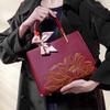 New Chinese-style embroidered red bag, bridal wedding bag, high-end crossbody handbag for middle-aged women and mothers