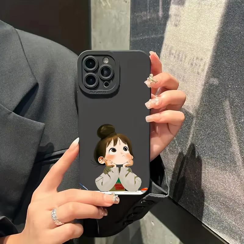 Cute Angry Little Girl Printed Silicone Case For Samsung Galaxy S25 S24 S23 S22 S21 Ultra Plus S20 FE A15 A35 A54 A55 Soft Cover