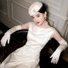 Handmade Bride Gloves Lace Trimmed Satin Gloves Ball Gloves Lace Gloves  Dinner Dresses