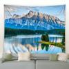 Home Decoration Wall Tapestry White Cloud Room Decoration Curtain Fashion Blue Sky Mountain Lake Art Digital Printing