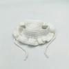 Cappello intrecciato a mano per animali domestici, simpatico cartone animato gatto cane, abbigliamento cappello decorazione, copricapo per animali domestici