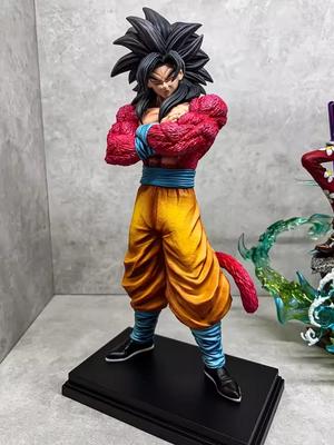 32cm Super Saiyan JT Super Four Goku Begita Standing Posture Scene Boxed Statue Model Desktop Ornament