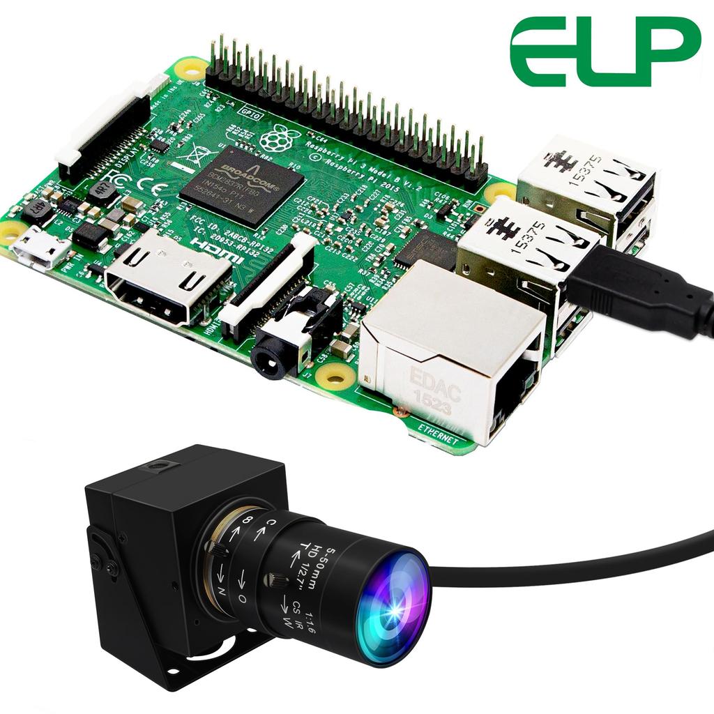 ELP Global Shutter USB Manual PC Variable CS Telephoto USB Zoom USB Super Telephoto Gun Camera for Web Zoom Camera USB Surveillance Camera Webcam,