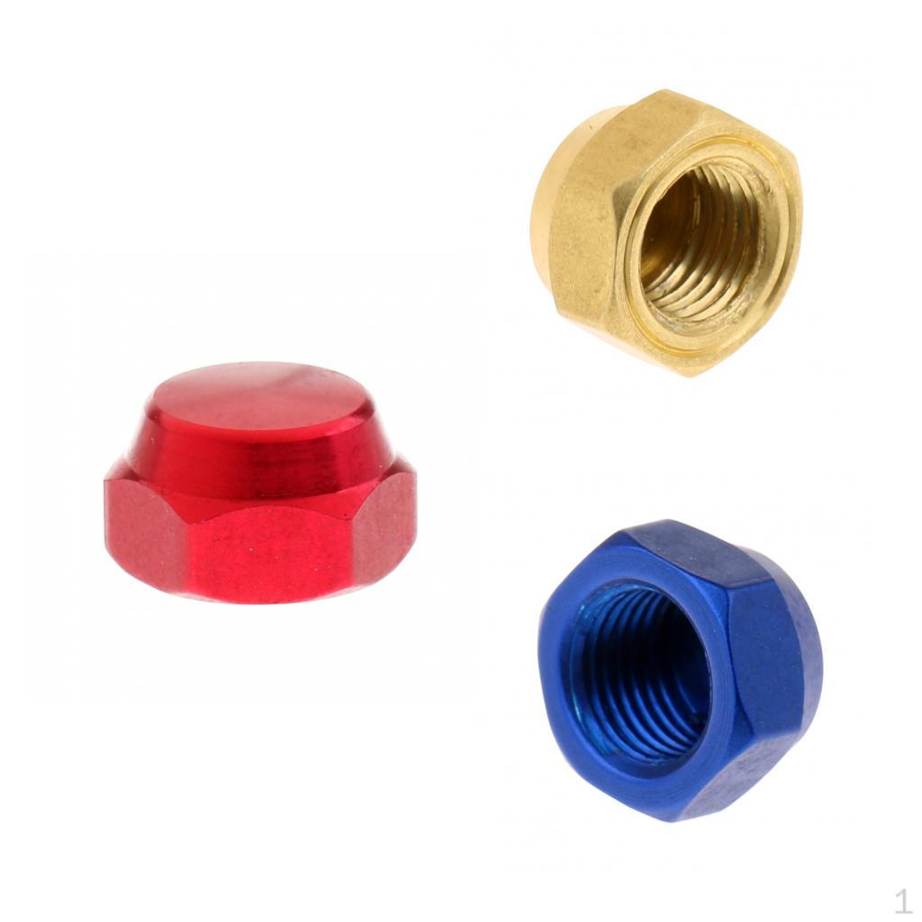 3pcs Aluminum Alloy Baitcasting Reel Screw Nut for Fishing Handle