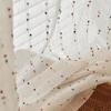 1 pz Tende in Tulle Vintage Passanti Superiori Decorazione Soggiorno Tende con Ricamo Cartone Animato Tende Parasole Camera da Letto Balcone