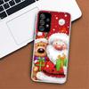 Happy Christmas Cute Bear Gift Phone Case For Samsung Galaxy A53 A52 A73 A72 A12 5G A13 A22 A23 A32 A33 A02S A03S A42 A43 A50S C