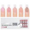 150 Pieces French Press On Nail Pre Applied Base Coat and Primer No Filing Needed for DIY Nail Art Salon Quality Nail